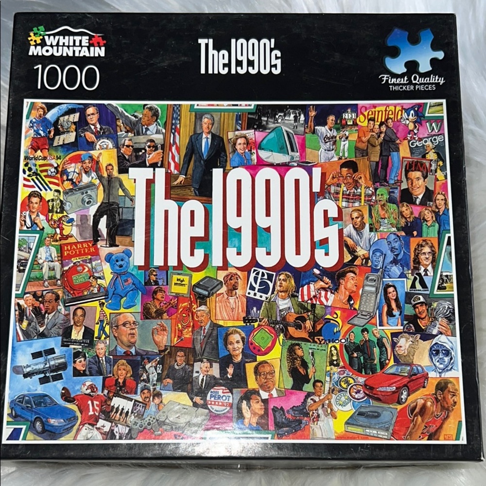 White Mountain 1000-Piece 1990’s Jigsaw Puzzle